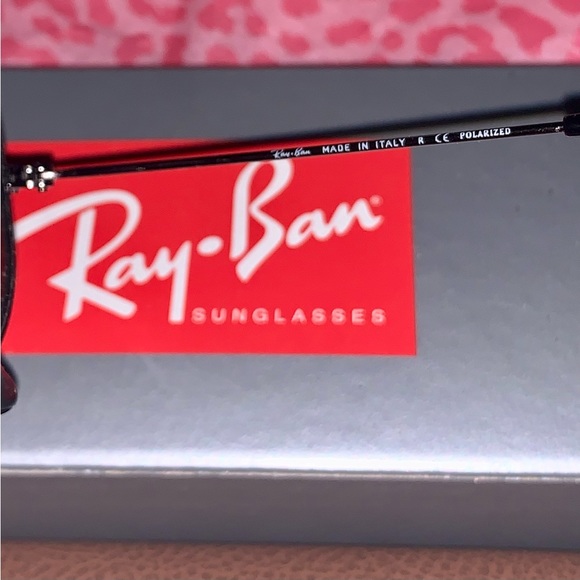 Pre-loved Ray-Ban RB3025 Aviator Gradient Polarized Large Glasses 👓 with case - Picture 9 of 14